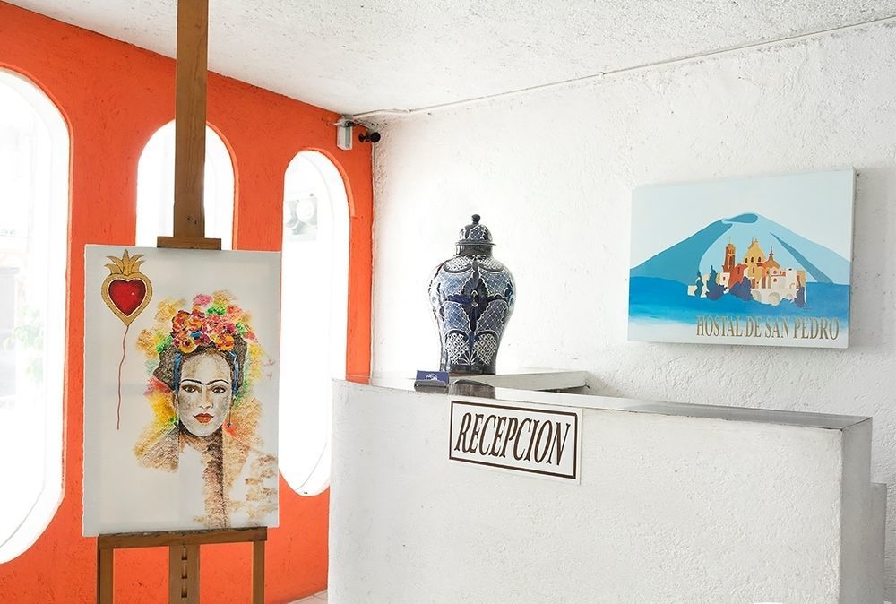 Hostal De San Pedro Чолула Экстерьер фото